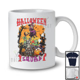 Halloween Squad; Horror Halloween Costume Team Witch Mummy Cat Lover; Family Group T-Shirt