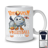 Halloween Volleyball Maker, Humorous Halloween Costume Mummy Volleyball Player, Sport Team T-Shirt