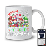 Hanging With My 2nd Grade Gnomies; Lovely Christmas Lights Four Gnomes; Teacher Squad T-Shirt