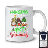 Hanging With My Art Gnomies; Wonderful Christmas Three Leopard Plaid Gnomes; Family T-Shirt