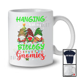 Hanging With My Biology Gnomies; Wonderful Christmas Three Leopard Plaid Gnomes; Family T-Shirt