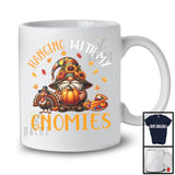 Hanging With My Gnomies, Adorable Thanksgiving Gnome Sunflowers, Pumpkins Turkey Lover T-Shirt