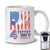 Happy 4th Of July, Amazing Independence Day American Flag Wine, Drinking Drunker Patriotic T-Shirt