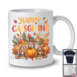 Happy Catsgiving; Wonderful Thanksgiving Maine Coon Cat Owner; Fall Leaf Pumpkin T-Shirt