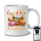 Happy Fall Y'all Accountant; Proud Thanksgiving Plaid Leopard Pumpkins; Accountant Group T-Shirt