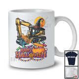 Happy Halloween, Awesome Halloween Costume Excavator Driver Witch, Family Candy Pumpkin T-Shirt