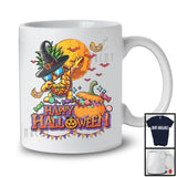 Happy Halloween, Joyful Halloween Witch Pineapple Fruit Dabbing Vegan, Pumpkin Candy Lover T-Shirt