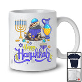 Happy Hanukkah; Happy Chanukah Lovely Bearded Dragon With Menorah; Family Group T-Shirt