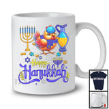 Happy Hanukkah; Happy Chanukah Lovely Chicken With Menorah; Farmer Family Group T-Shirt