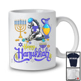 Happy Hanukkah; Happy Chanukah Lovely Horse With Menorah; Farmer Family Group T-Shirt