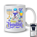 Happy Hanukkah; Happy Chanukah Lovely Sheep With Menorah; Farmer Family Group T-Shirt