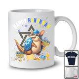 Happy Hanukkah; Lovely Chanukah Armadillo Wearing Kippah; Wild Animal Lover Menorah Family T-Shirt