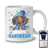 Happy Hanukkah; Lovely Chanukah Hanukkah Dachshund Owner Lover; Menorah Family Group T-Shirt