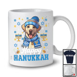 Happy Hanukkah; Lovely Chanukah Hanukkah Labrador Owner Lover; Menorah Family Group T-Shirt