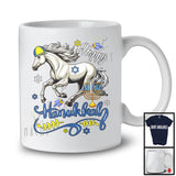 Happy Hanukkah; Wonderful Chanukah Horse With Menorah Animal Lover; Family Group T-Shirt