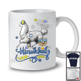 Happy Hanukkah; Wonderful Chanukah Llama With Menorah Animal Lover; Family Group T-Shirt