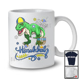 Happy Hanukkah; Wonderful Chanukah T Rex With Menorah Animal Lover; Family Group T-Shirt