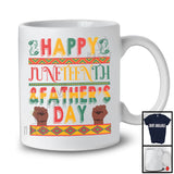 Happy Juneteenth And Father's Day, Proud Black History Month Dad, African American Family T-Shirt