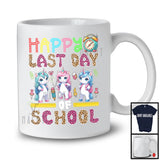 Happy Last Day Of School, Happy Summer Vacation Three Leopard Unicorn, Student Teacher T-Shirt