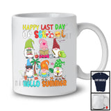 Happy Last Day Of School Hello Summer, Adorable Three Gnomes Gnomies, Students Teacher T-Shirt