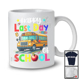 Happy Last Day Of School, Colorful Summer Vacation School Bus Driver, Matching Group T-Shirt