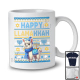 Happy Llamakkah; Awesome Hanukkah Menorah Sweater Llama Lover; Family Group T-Shirt