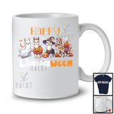 Happy Llamaween; Awesome Halloween Costume Llama Witch Zombie Ghost; Family Group T-Shirt