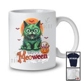 Happy Meoween, Creepy Halloween Costume Zombie Cat Owner Lover, Matching Family Group T-Shirt