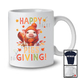 Happy Pigsgiving; Wonderful Thanksgiving Autumn Leaf Pig Lover; Matching Family Group T-Shirt