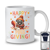 Happy Pugsgiving; Wonderful Thanksgiving Autumn Leaf Dog Lover; Matching Family Group T-Shirt