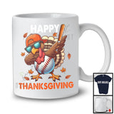 Happy Thanksgiving; Awesome Thanksgiving Fall Pilgrim Turkey Baseball; Sport Player Team T-Shirt