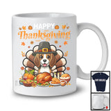 Happy Thanksgiving, Lovely Pilgrim Beagle Turkey With Roasted Turkey Wine, Dinner Family T-Shirt