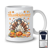 Happy Thanksgiving, Lovely Pilgrim Whippet Turkey With Roasted Turkey Wine, Dinner Family T-Shirt