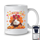 Happy Thanksgiving; Lovely Turkey Cosplay Guinea Pig Owner Lover; Autumn Fall Leaves T-Shirt