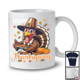 Happy Thanksgiving, Lovely Turkey Playing Video Gamer, Pumpkins Gamer Gaming Lover T-Shirt