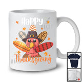 Happy Thanksgiving; Wonderful Thanksgiving Fall Leaves Turkey Plaid Tail; Family Group T-Shirt