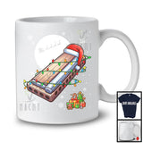 Harmonica Santa; Amusing Christmas Lights Snowing Santa Harmonica Player; Musical Instruments T-Shirt