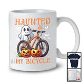 Haunted By My Bicycle; Humorous Halloween Ghost Boo Bicycle Rider; Biker Family Group T-Shirt