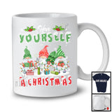 Have Yourself A Christmas, Cheerful X-mas Lights Gnome Snowing Around, Family Group T-Shirt