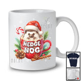 Hedge Nog; Lovely Christmas Santa Hedgehog In Eggnog Cup; Snowing Around X-mas Group T-Shirt