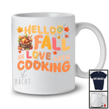 Hello Fall In Love With Cooking; Wonderful Thanksgiving Cooking; Lunch Lady Chef Group T-Shirt