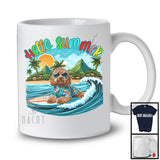 Hello Summer, Lovely Summer Vacation Cockapoo Surfing Lover, Surfer Puppy Owner Group T-Shirt