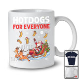 Hotdogs For Everyone; Amazing Christmas Santa Sleigh Hotdog; X-mas Tree Matching Food Lover T-Shirt