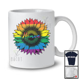 Human, Adorable LGBTQ Pride Sunflower Rainbow Gay Flag, LGBT Flowers Lover Family Group T-Shirt