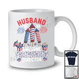 Husband Of An Awesome Fireworks Director, Lovely 4th Of July American Flag, Couple Patriotic T-Shirt