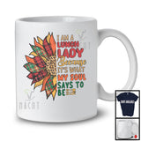 I Am A Lunch Lady Because My Soul Says To Be, Lovely Leopard Plaid Sunglasses, Flowers Group T-Shirt