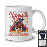 I Am Thankful For Accordions; Joyful Thanksgiving Turkey Accordion Player; Musical Instruments T-Shirt