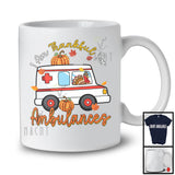 I Am Thankful For Ambulances; Humorous Thanksgiving Turkey Riding Ambulances; Family T-Shirt