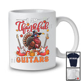 I Am Thankful For Guitars; Joyful Thanksgiving Turkey Guitar Player; Musical Instruments T-Shirt