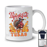 I Am Thankful For Tubas; Joyful Thanksgiving Turkey Tuba Player; Musical Instruments T-Shirt